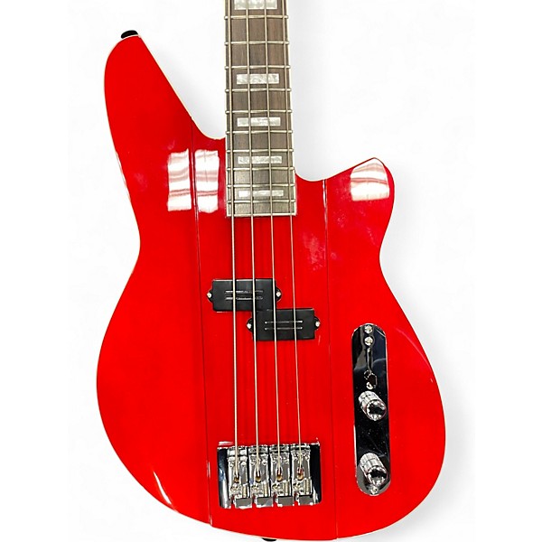 Used Reverend SENTINEL transparent cherry Electric Bass Guitar