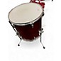 Used Yamaha 3 Piece Stage Custom BIRCH JAZZ CRANBERRY RED Drum Kit