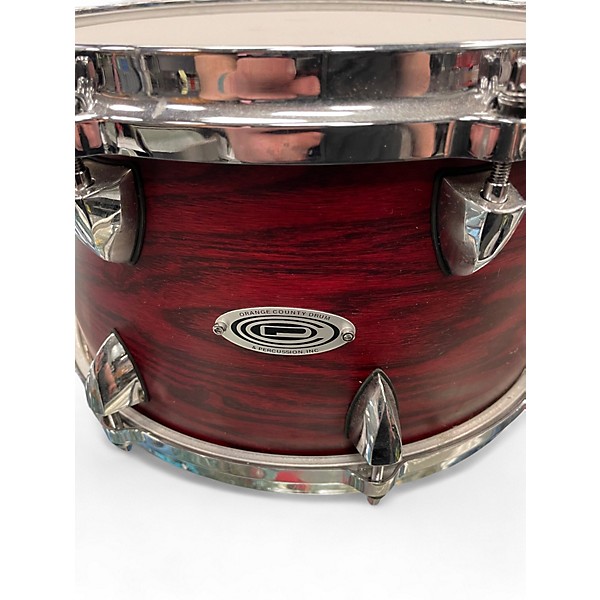 Used Orange County Drum & Percussion 13X7 Miscellaneous Snare RED STAIN Drum