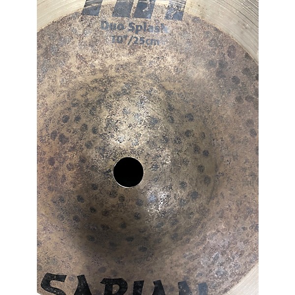Used SABIAN 10in HH Duo Splash Cymbal
