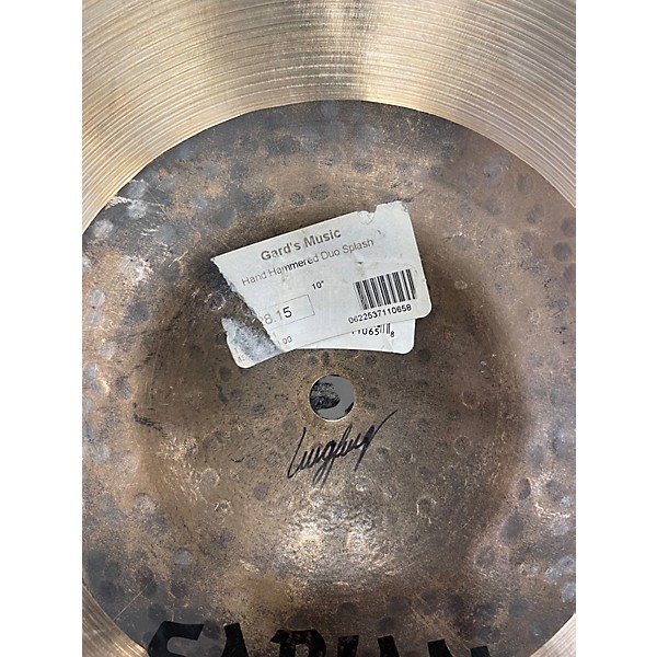Used SABIAN 10in HH Duo Splash Cymbal