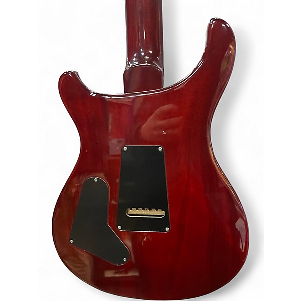Used PRS Custom 24 10 Top TRANS RED Solid Body Electric Guitar