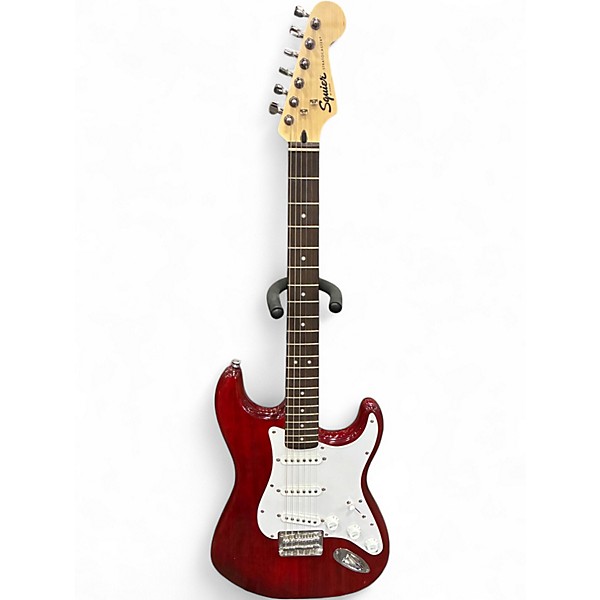 Used Squier Standard Stratocaster RED Solid Body Electric Guitar