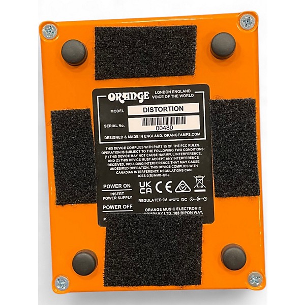 Used Orange Amplifiers DISTORTION Effect Pedal