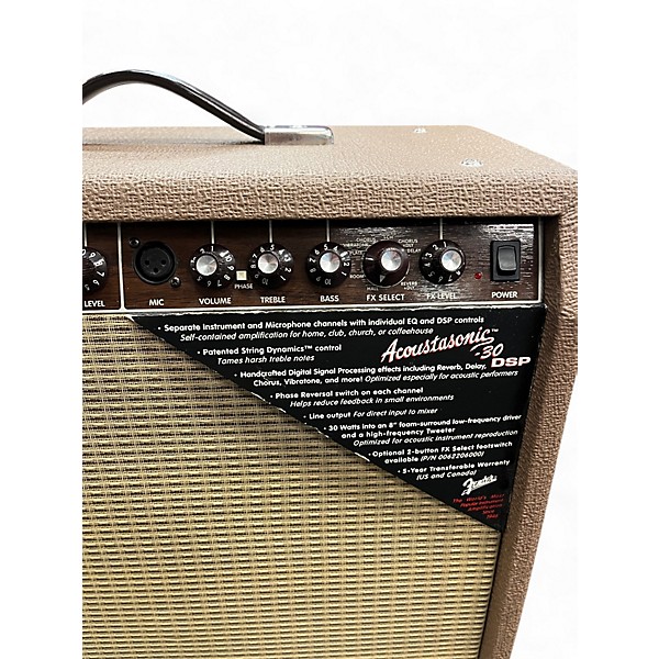 Used Fender Acoustasonic 30 DSP Acoustic Guitar Combo Amp