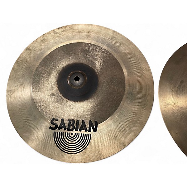 Used SABIAN 14in AAX Freq Hi Hat Pair Cymbal