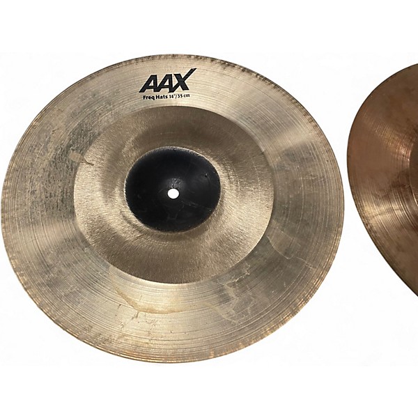 Used SABIAN 14in AAX Freq Hi Hat Pair Cymbal