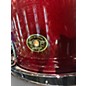 Used Ludwig 3 Piece 90th Anniversary Shell Pack Ruby Sparkle Drum Kit