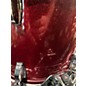 Used Ludwig 3 Piece 90th Anniversary Shell Pack Ruby Sparkle Drum Kit
