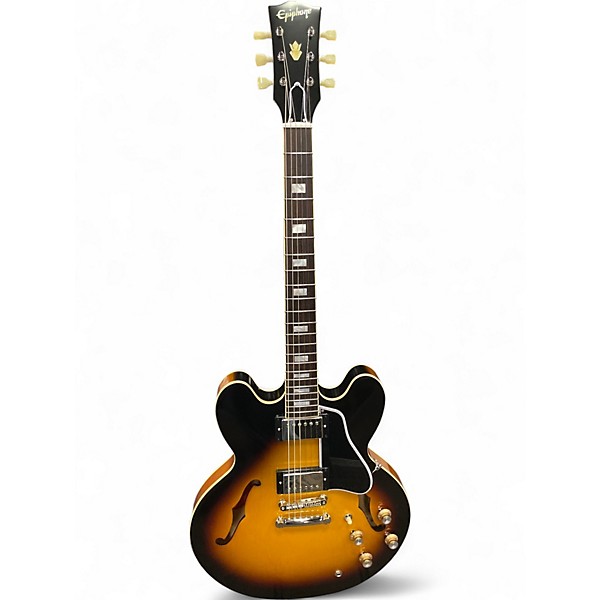 Used Epiphone 1962 ES-335 REISSUE Vintage Sunburst Acoustic Electric Guitar