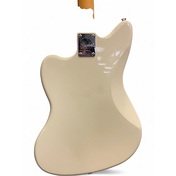 Used Squier J Mascis Jazzmaster Vintage White Solid Body Electric Guitar
