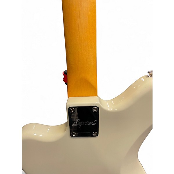 Used Squier J Mascis Jazzmaster Vintage White Solid Body Electric Guitar