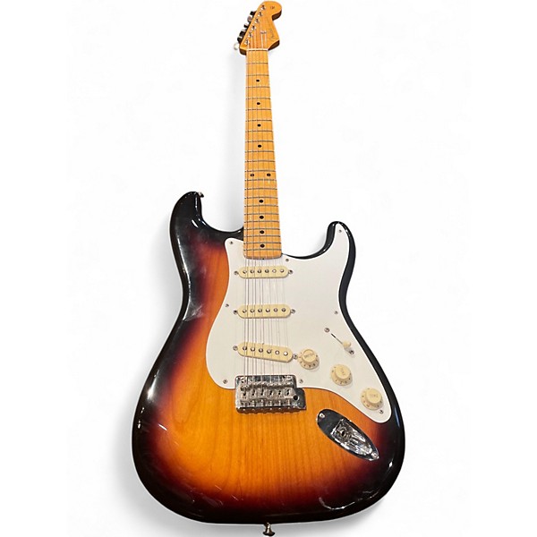 Used 2019 Fender Vintera 50s Stratocaster Modified 2 Tone Sunburst Solid Body Electric Guitar