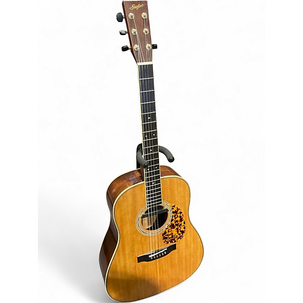 Used Standford PSRD28 Natural Acoustic Electric Guitar