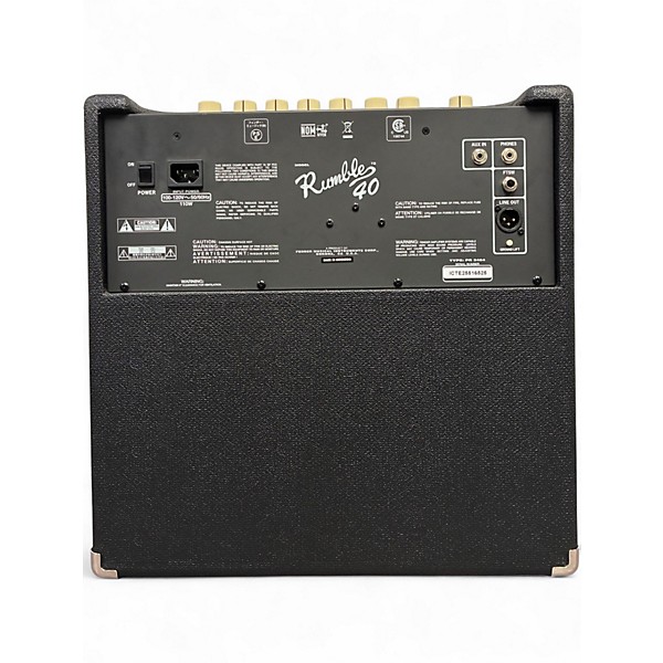 Used Fender Rumble V3 40W 1x10 Bass Combo Amp