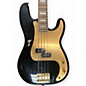 Used Squier 40th ANNIVERSARY PRECISION BASS  Black and Gold Electric Bass Guitar