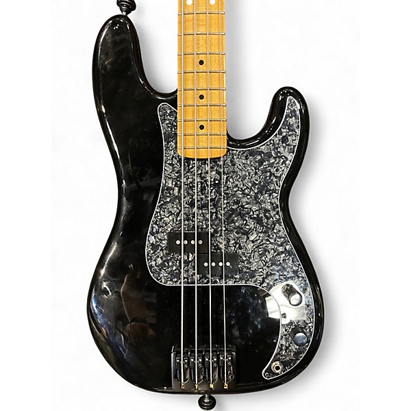 Used Fender Player Precision Bass Black Electric Bass Guitar