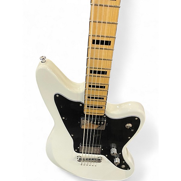 Used G4m Subzero Baritone 638 Polar White Solid Body Electric Guitar