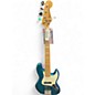 Used Squier classic active 70s vibe jazz bass v Ocean Turquoise Electric Bass Guitar