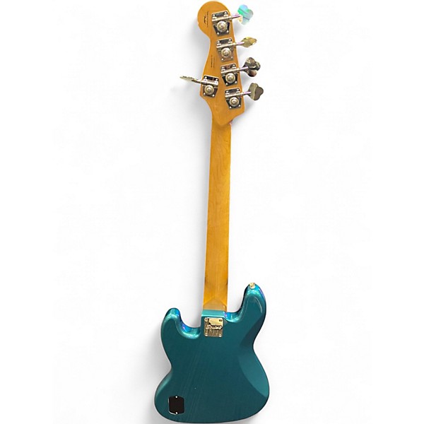 Used Squier classic active 70s vibe jazz bass v Ocean Turquoise Electric Bass Guitar