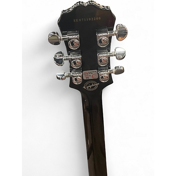 Used Epiphone Les Paul Custom Silverburst Solid Body Electric Guitar