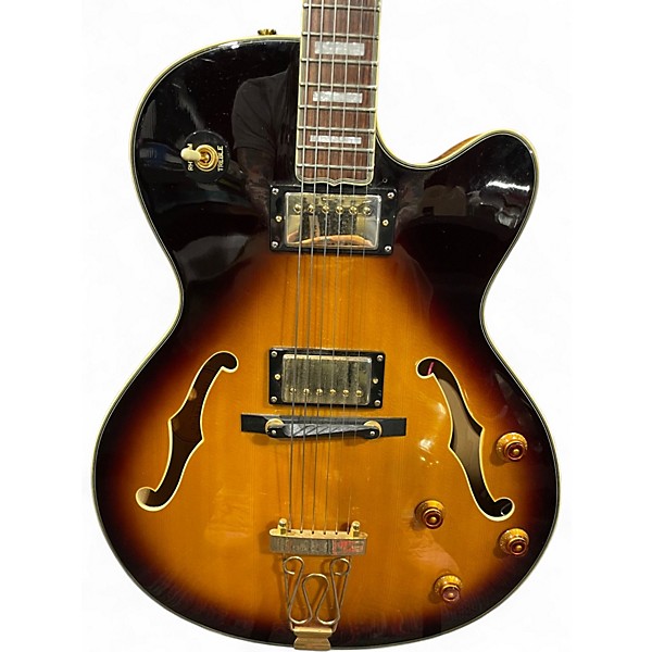 Used Epiphone Joe Pass Emperor II Sunburst Hollow Body Electric Guitar