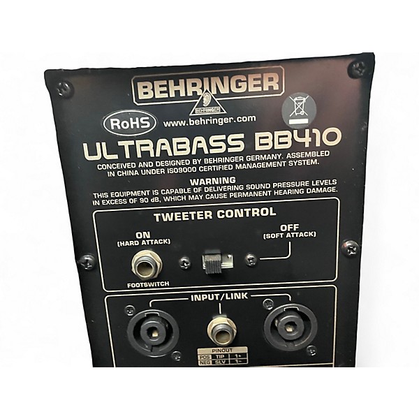 Used Behringer Ultrabass BB410 1200W 4x10 Bass Cabinet