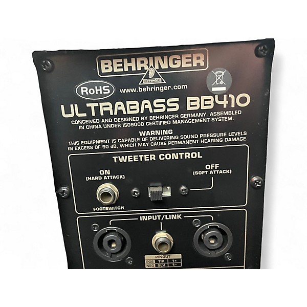 Used Behringer Ultrabass BB410 1200W 4x10 Bass Cabinet