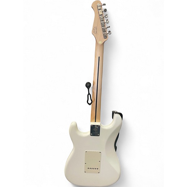 Used Donner SEEKER DESIGNER SERIES WHITE Solid Body Electric Guitar