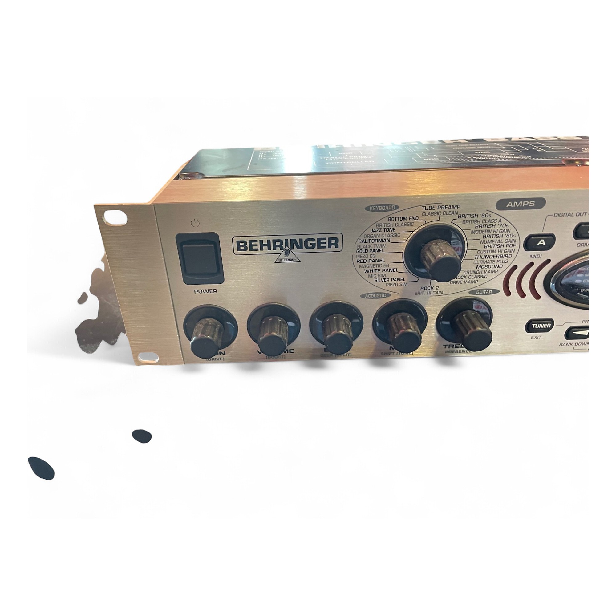 動作確認済 BEHRINGER V-AMP PRO 電源ケーブル付属 Used Behringer V-Amp Pro Effect Processor | Guitar Center