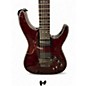 Used Schecter Guitar Research Hellraiser C1 Floyd Rose Sustaniac Black Cherry Solid Body Electric Guitar
