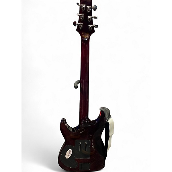 Used Schecter Guitar Research Hellraiser C1 Floyd Rose Sustaniac Black Cherry Solid Body Electric Guitar