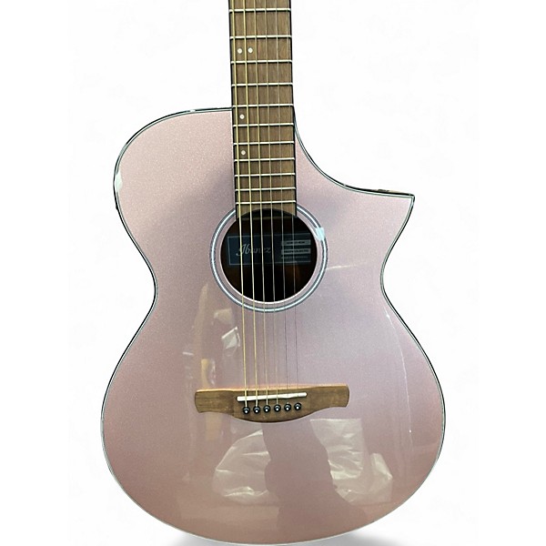 Used Ibanez AEWC10-RGM Rose Gold Acoustic Electric Guitar