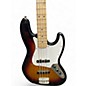 Used Squier Affinity Jazz Bass 3 Tone Sunburst Electric Bass Guitar