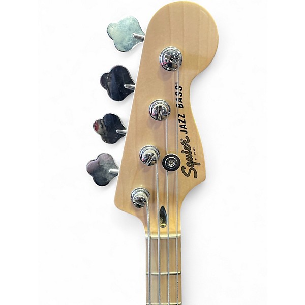 Used Squier Affinity Jazz Bass 3 Tone Sunburst Electric Bass Guitar
