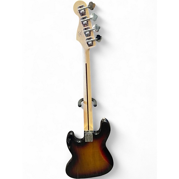 Used Squier Affinity Jazz Bass 3 Tone Sunburst Electric Bass Guitar