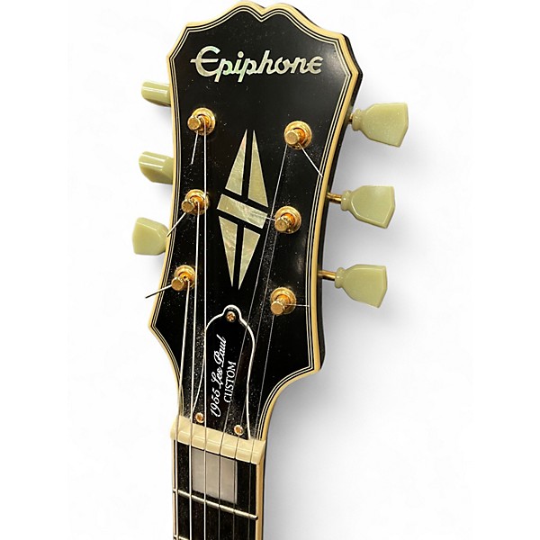 Used Epiphone 1955 Les Paul Custom Satin Black Solid Body Electric Guitar