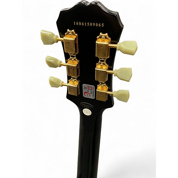 Used Epiphone 1955 Les Paul Custom Satin Black Solid Body Electric Guitar