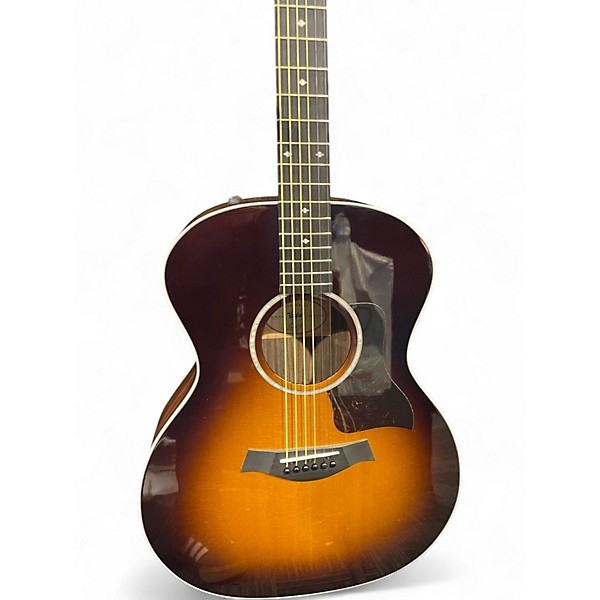 Used Taylor 214E DLX Sunburst Acoustic Electric Guitar
