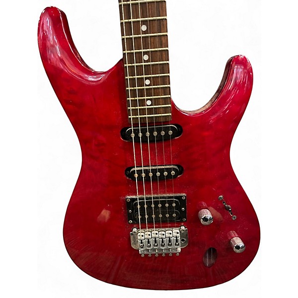 Used Ibanez SA SERIES Candy Red Burst Solid Body Electric Guitar