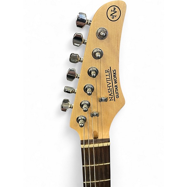 Used Nashville Guitar Works 120 T-Style Black Solid Body Electric Guitar