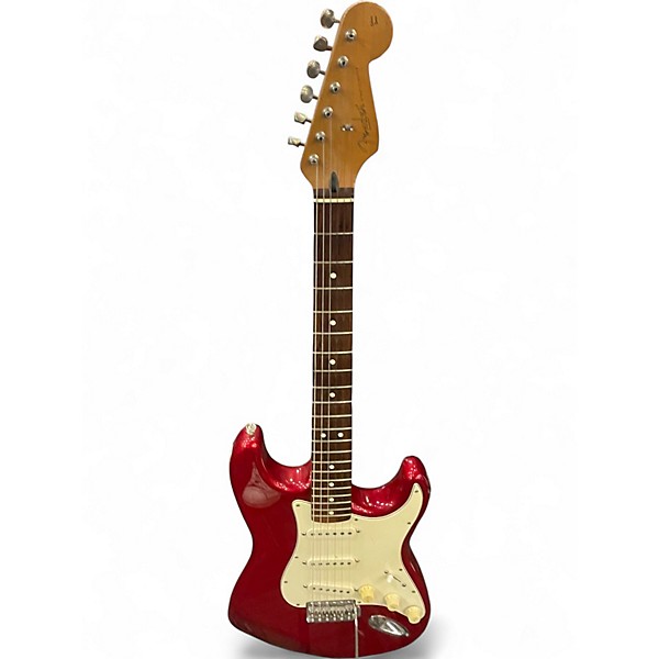Used Fender Deluxe Stratocaster red Solid Body Electric Guitar