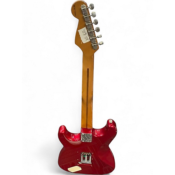Used Fender Deluxe Stratocaster red Solid Body Electric Guitar