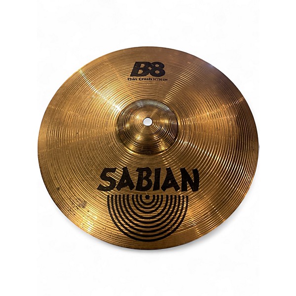 Used SABIAN 14in B8 Thin Crash Cymbal