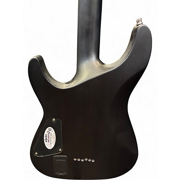 Used 2023 Schecter Guitar Research C1 Platinum Trans White Satin Solid Body Electric Guitar