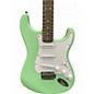 Used Squier STRATOCASTER Surf Green Solid Body Electric Guitar