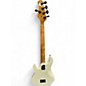 Used Ernie Ball Music Man DARK RAY 5 WHITE SPARKLE Electric Bass Guitar