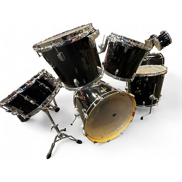 Used Ludwig 5 Piece Accent CS Black Drum Kit