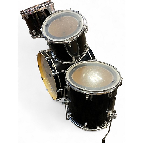 Used Ludwig 5 Piece Accent CS Black Drum Kit