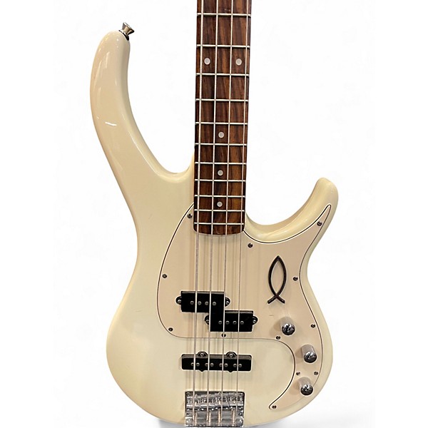 Used Peavey MILESTONE Olympic White Electric Bass Guitar